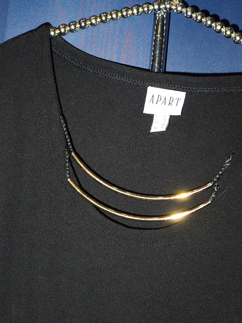 2gold necklace leotard