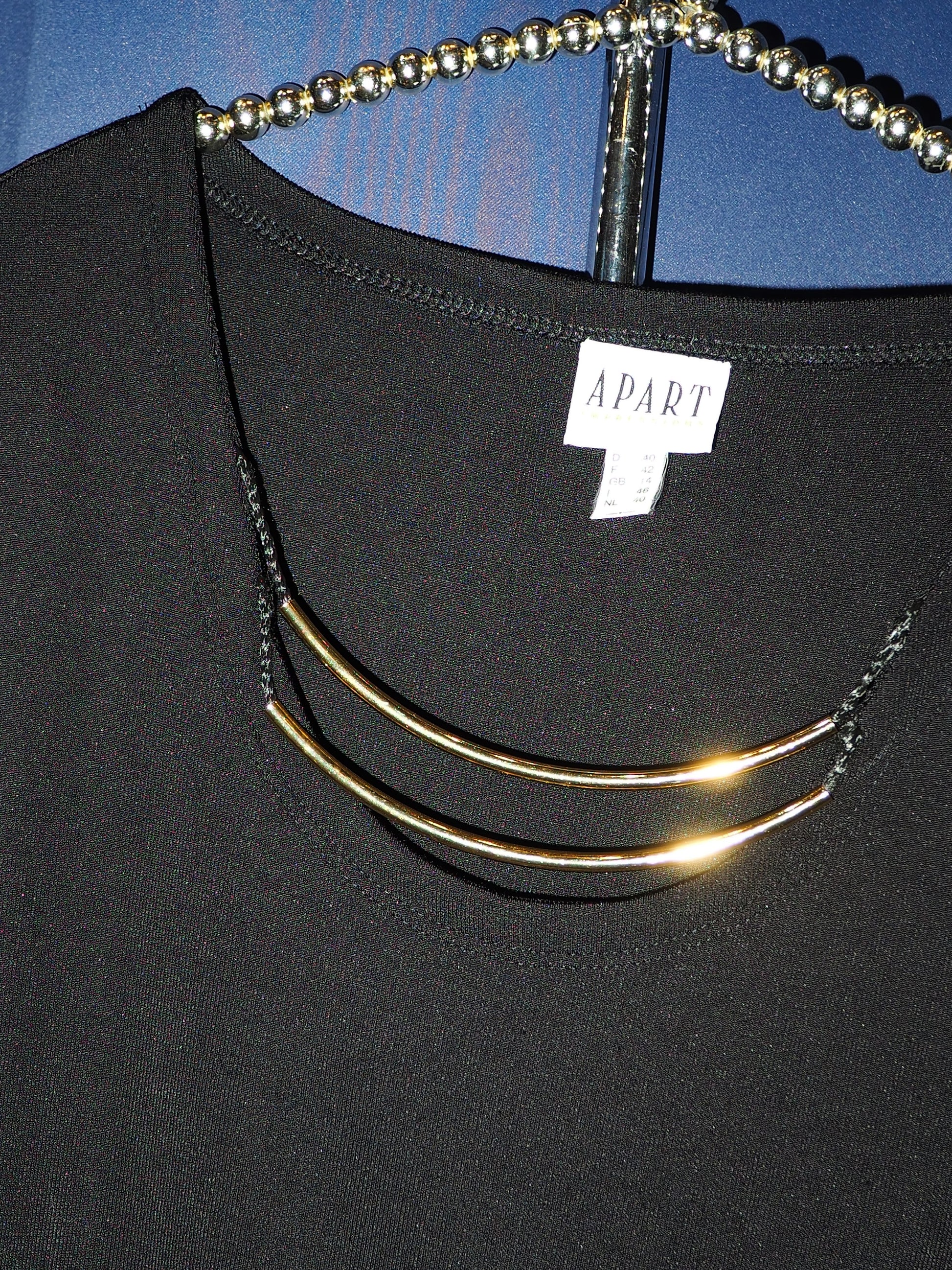 2gold necklace leotard