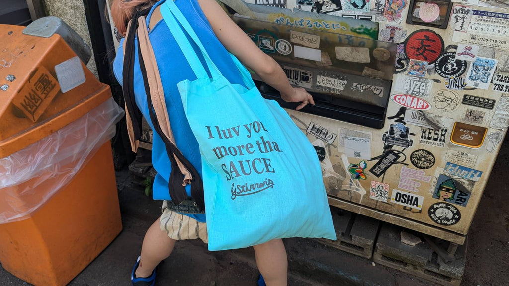 SAUCE 2-TIME TOTE BAG：BLUE