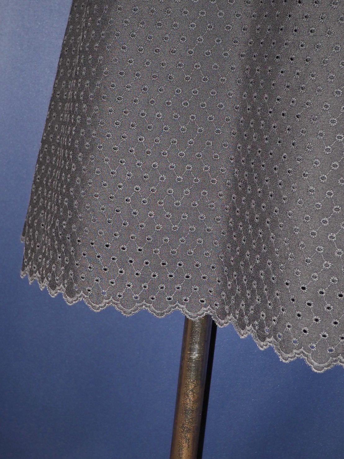 USED LACE punching BLACK DRESS
