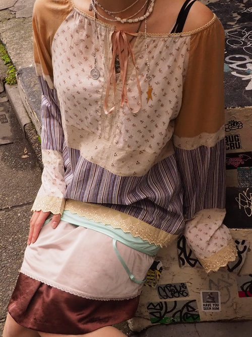 flower patchwork tops
