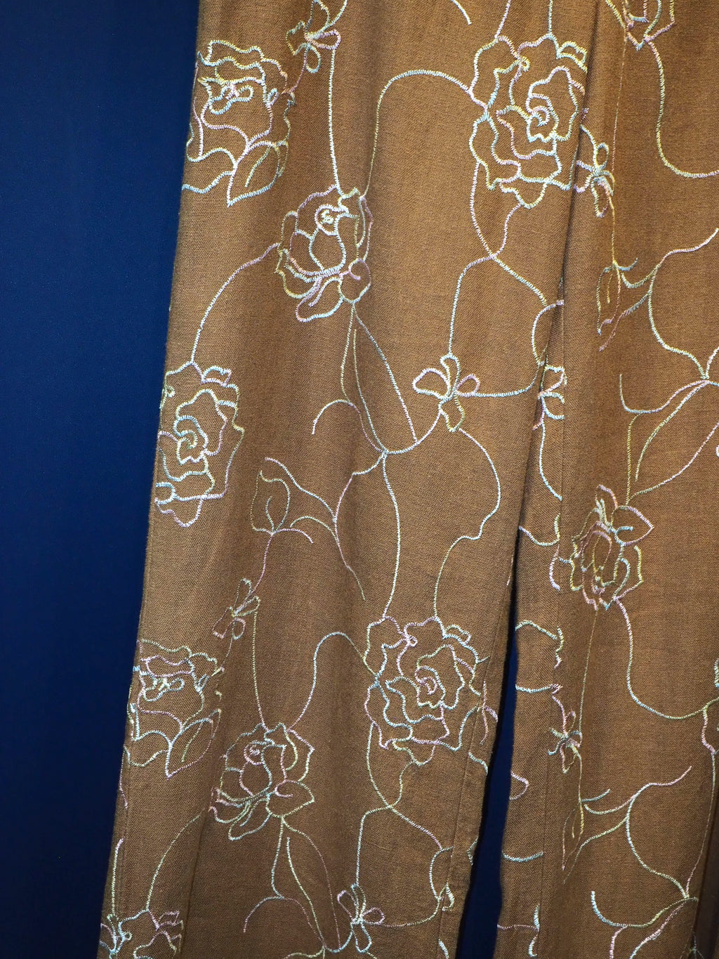 vintage  linen stitch pants
