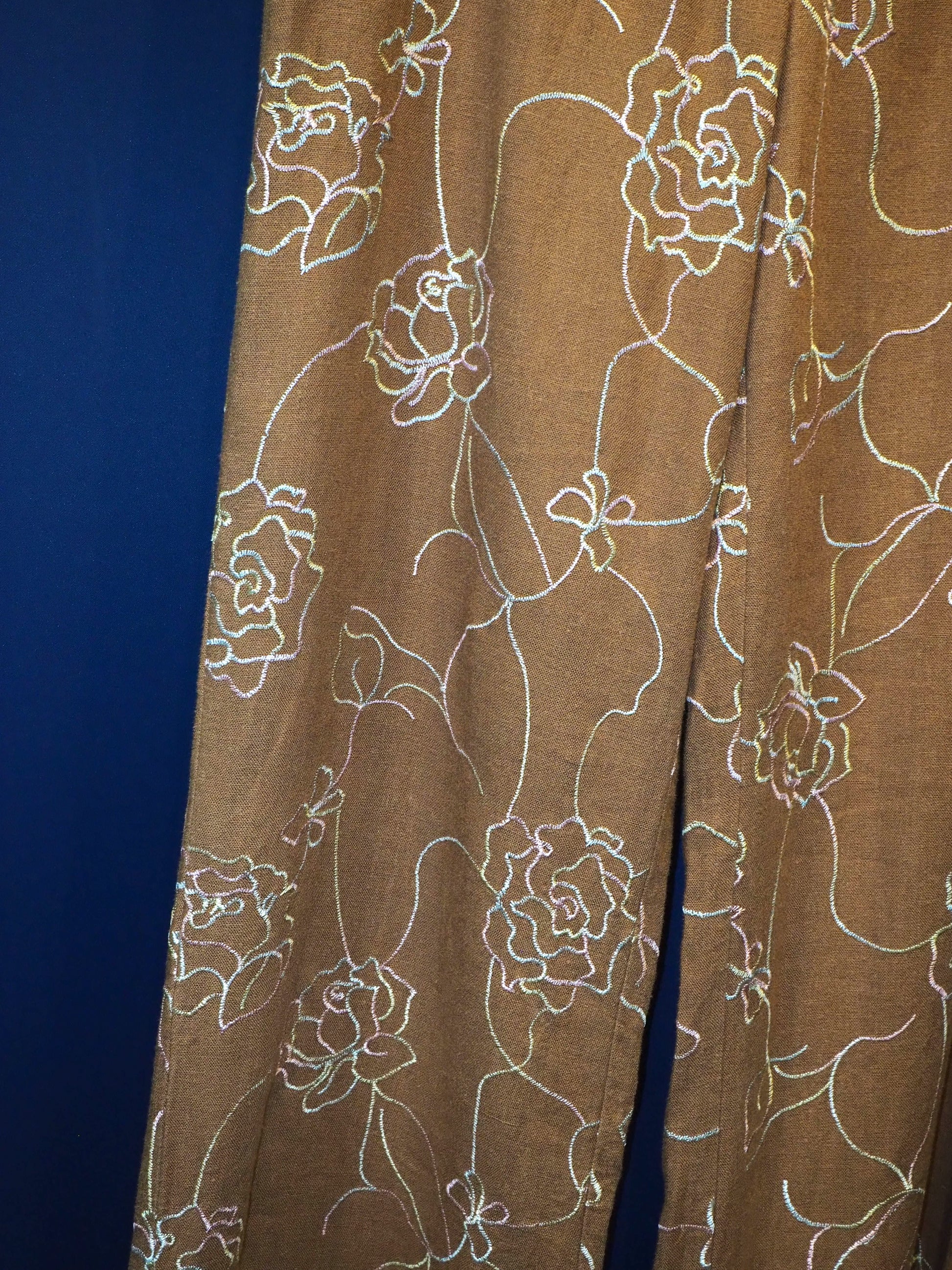 vintage  linen stitch pants