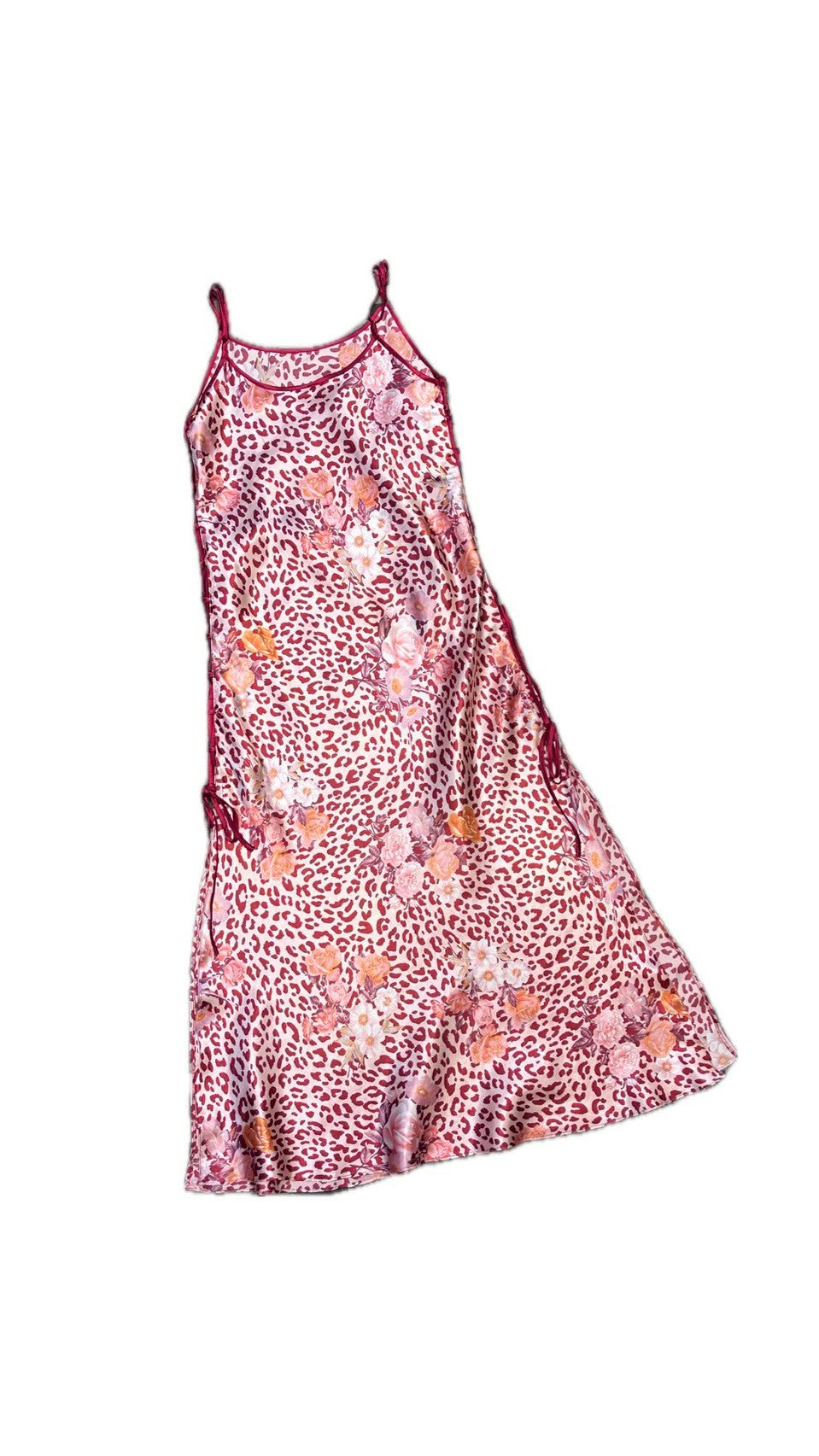 SIDE RIBBON SLIP DRESS