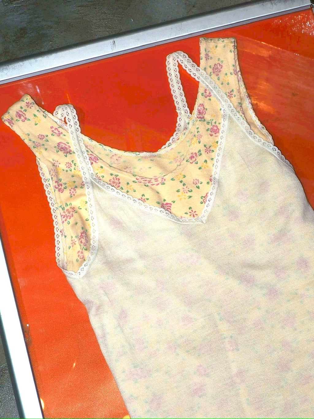 VINTAGE KNIT CREAM CAMISOLE