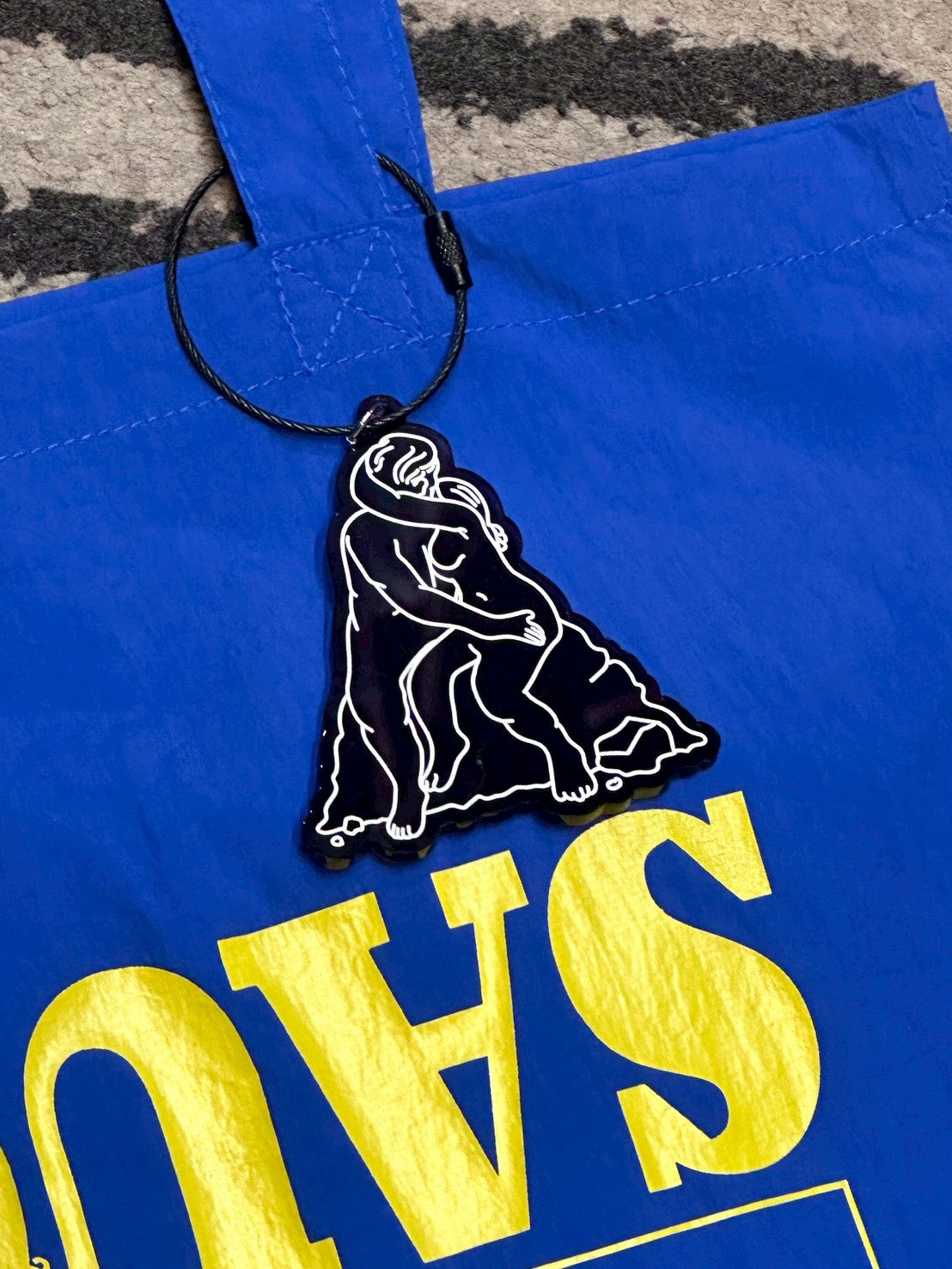 SAUCE original "HOUSE SAUCE NYLON TOTE BAG":BLUE