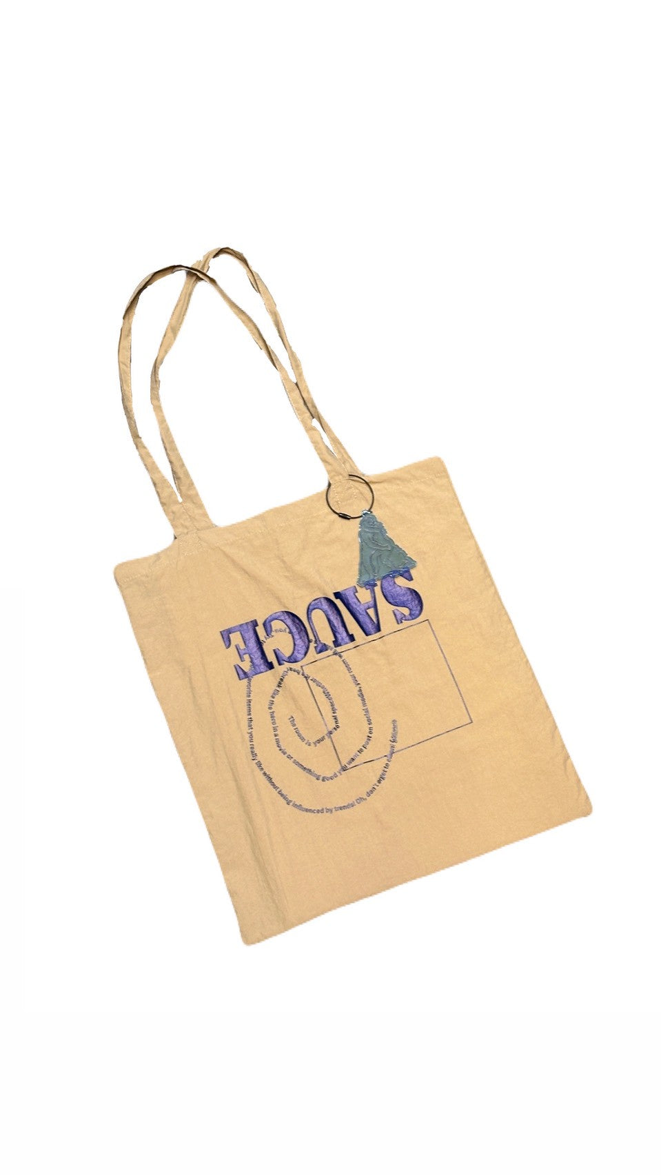 SAUCE original "HOUSE SAUCE NYLON TOTE BAG":BEIGE