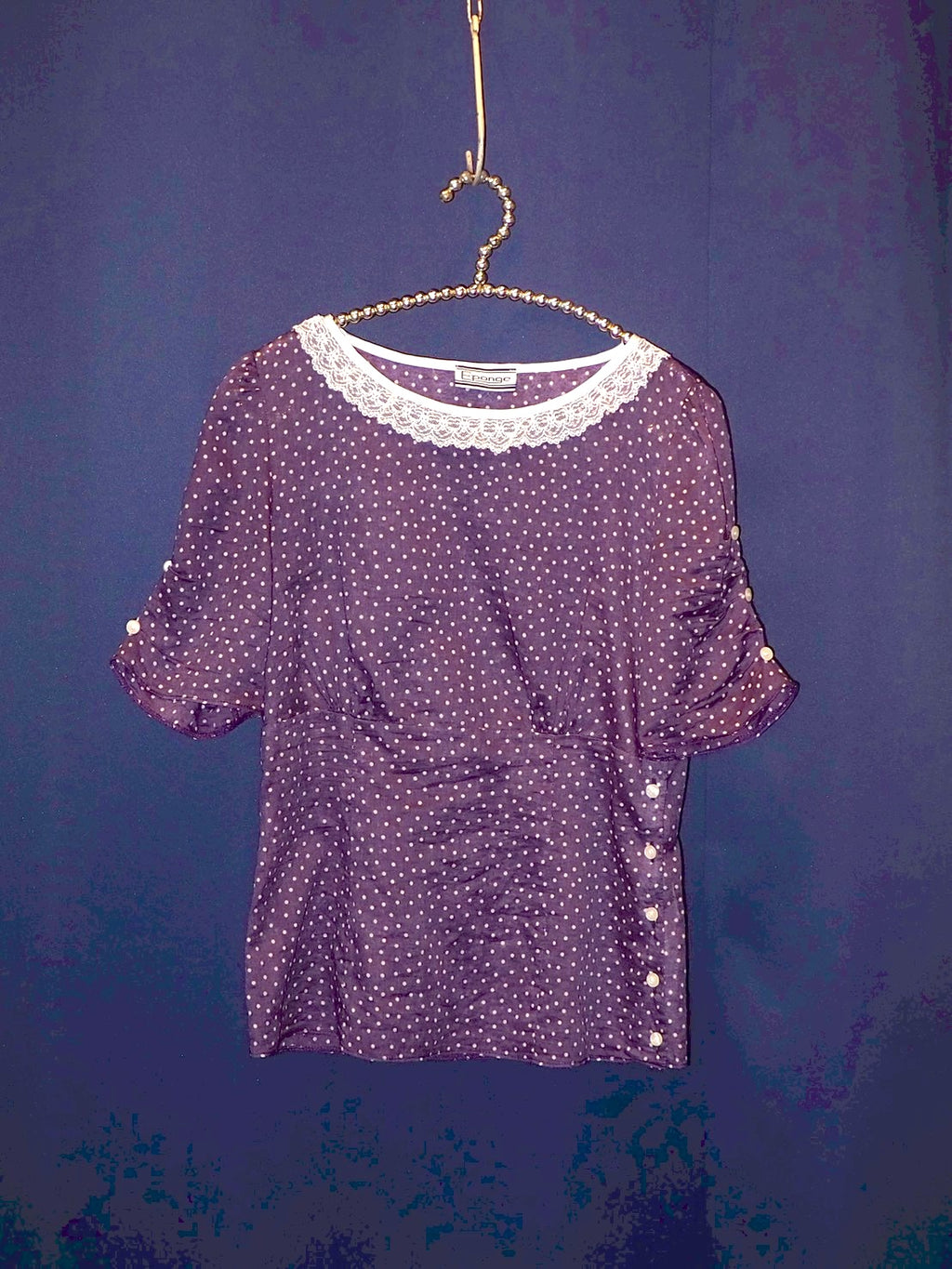 PURPLE DOT blouse