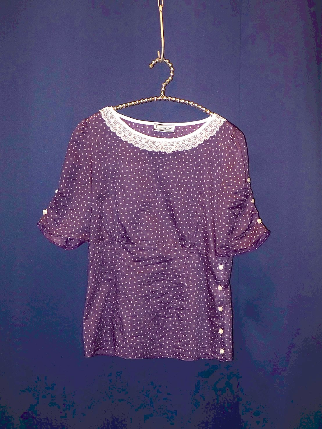 PURPLE DOT blouse