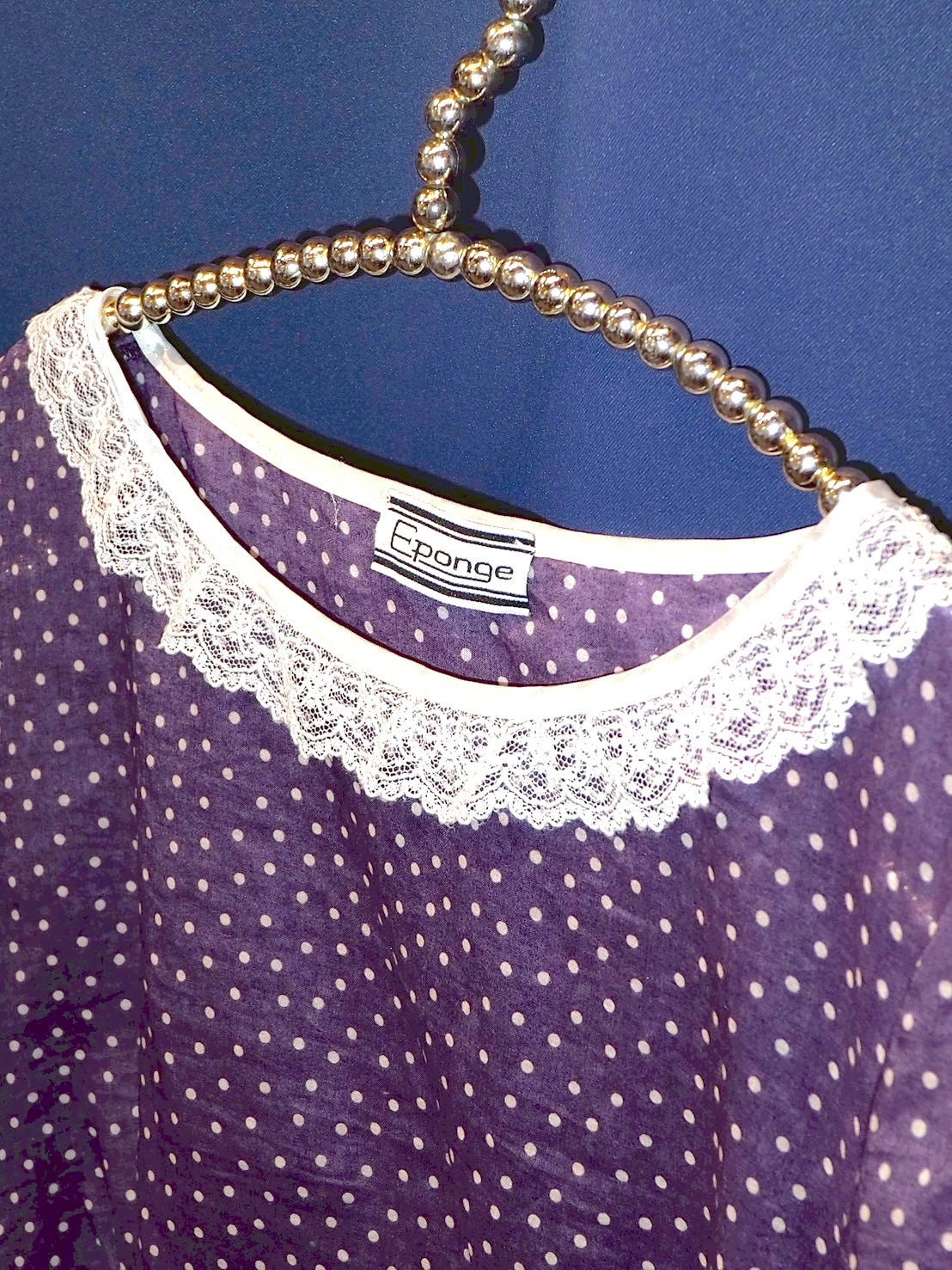 PURPLE DOT blouse