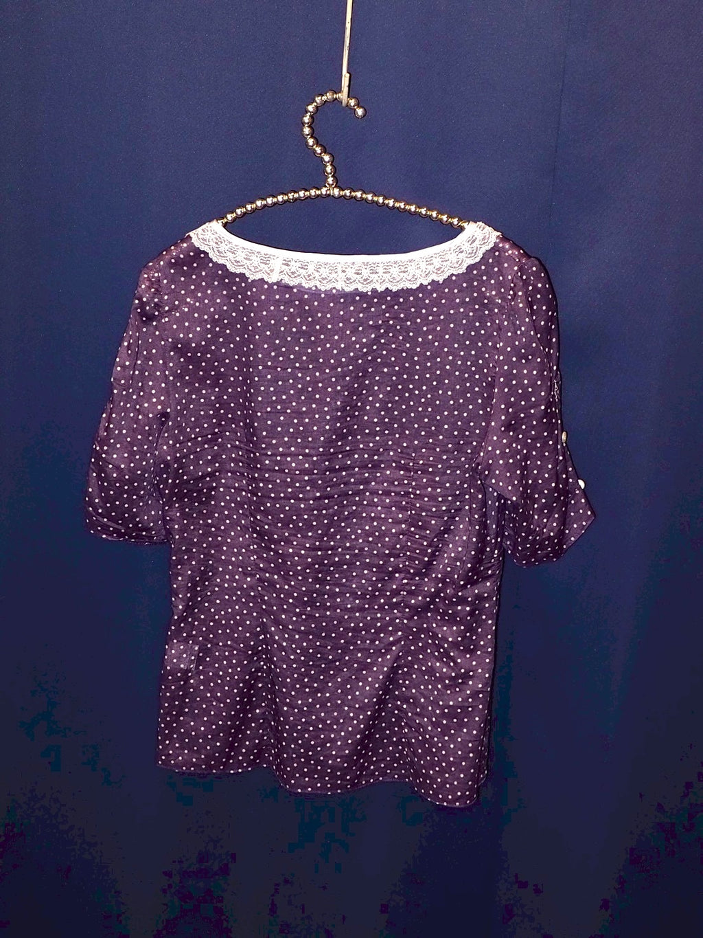 PURPLE DOT blouse
