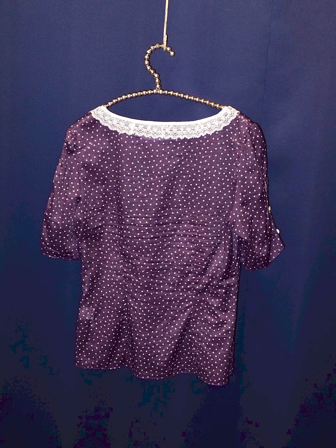 PURPLE DOT blouse