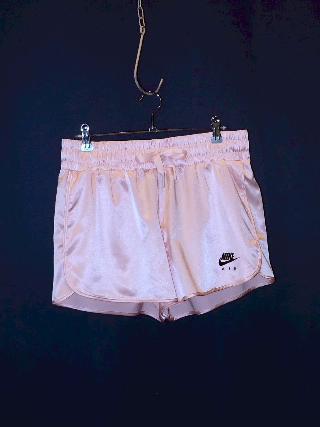 NIKE BABY PINK satin RUNNING PANTS