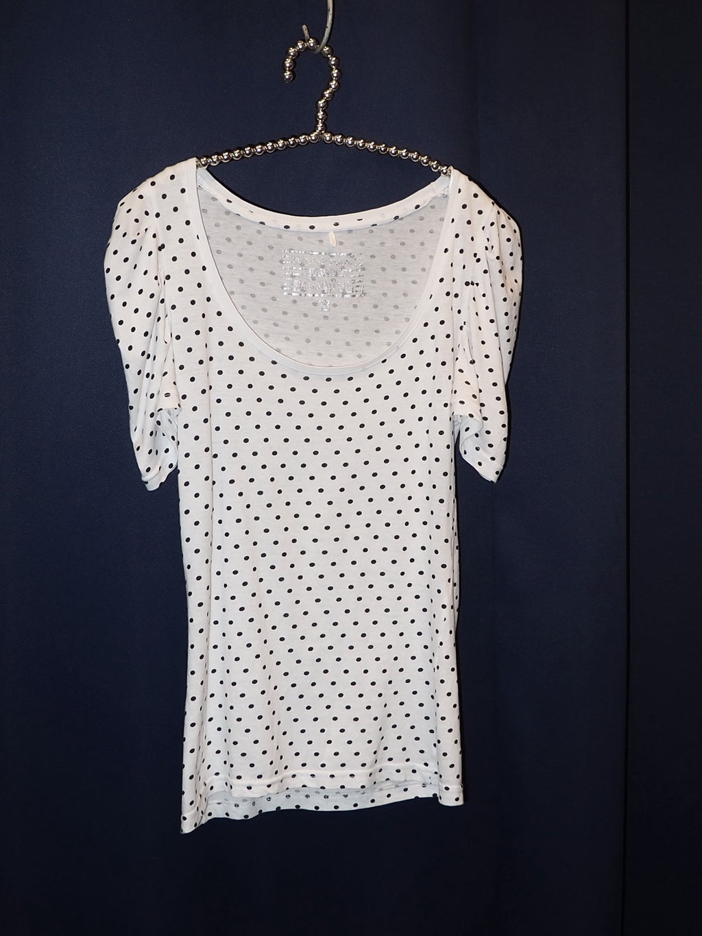 USED dot puff sleeve tops