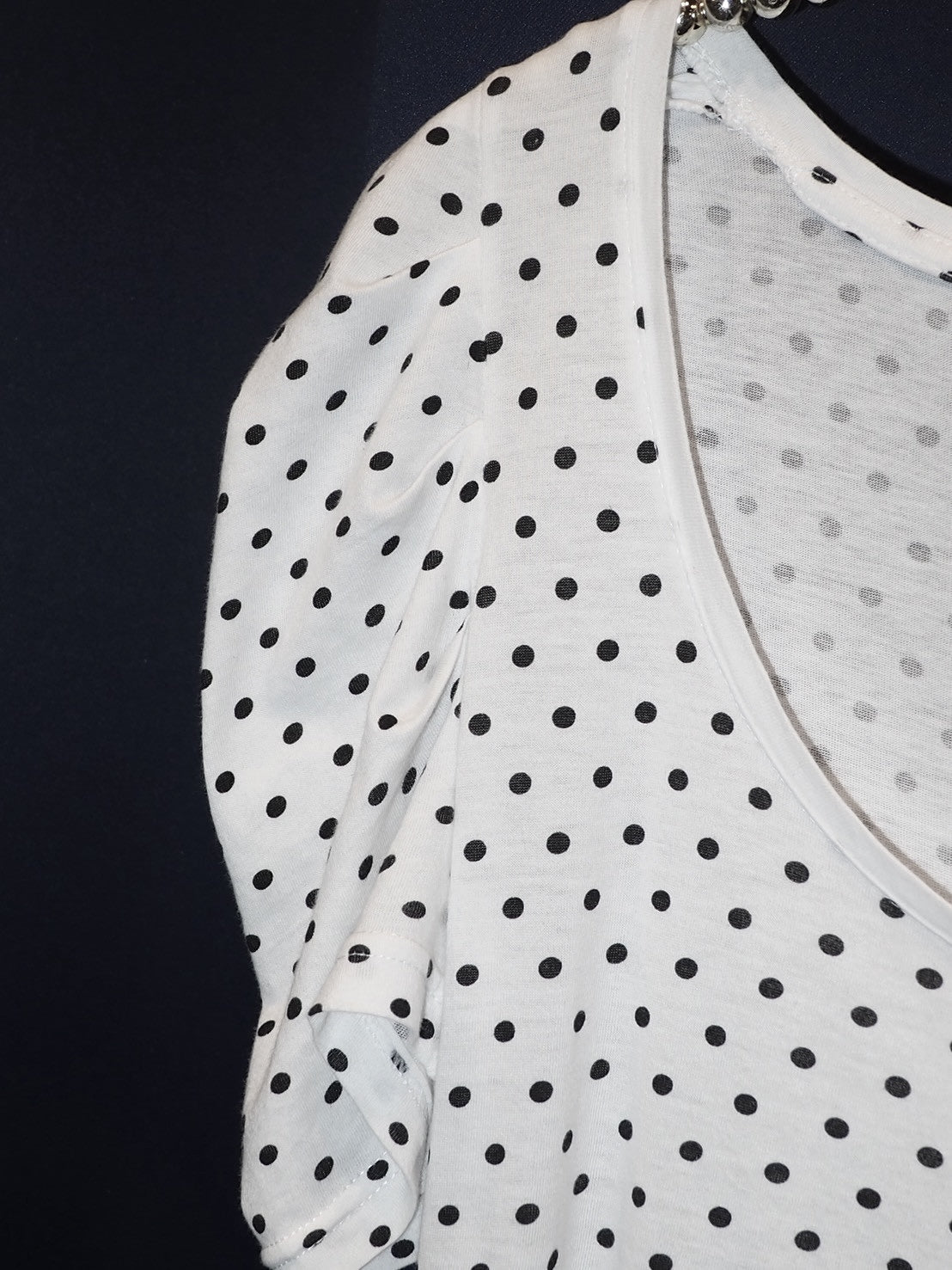 USED dot puff sleeve tops