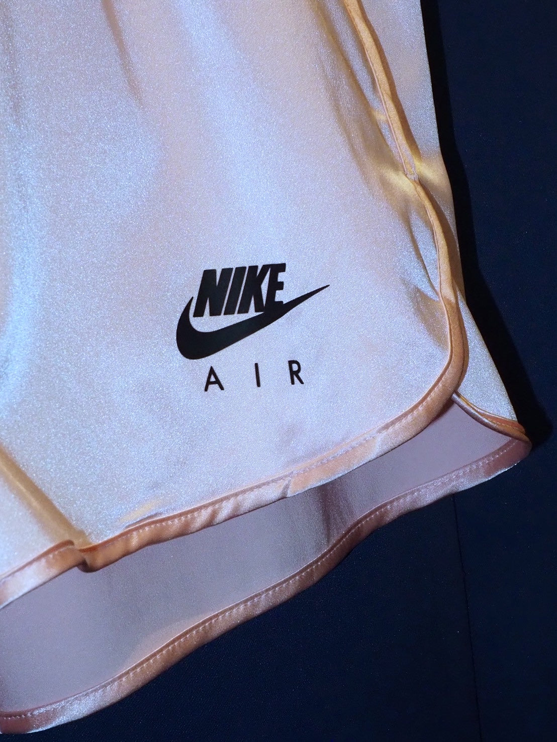 NIKE BABY PINK satin RUNNING PANTS