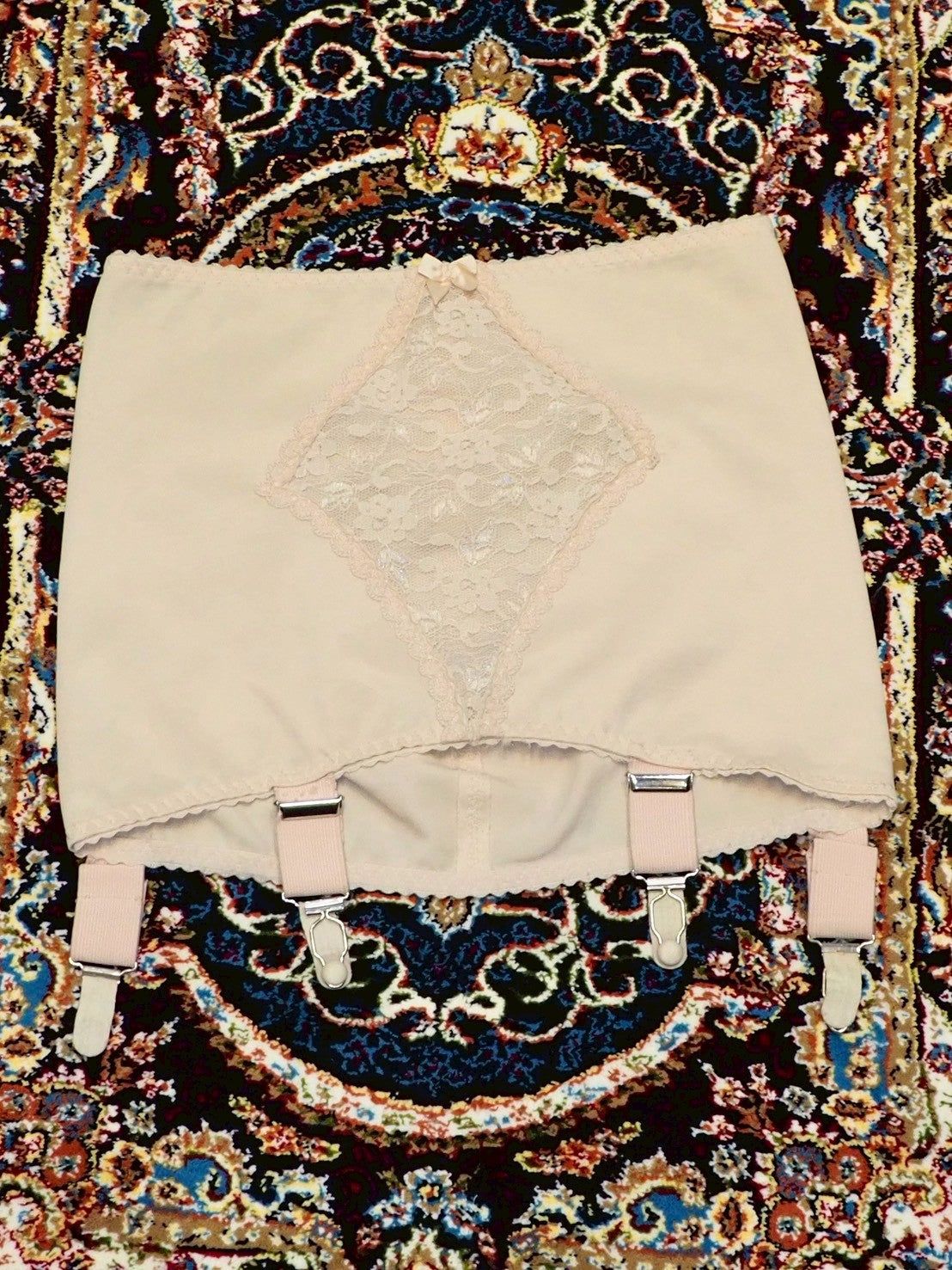VINTAGE corset skirt beige