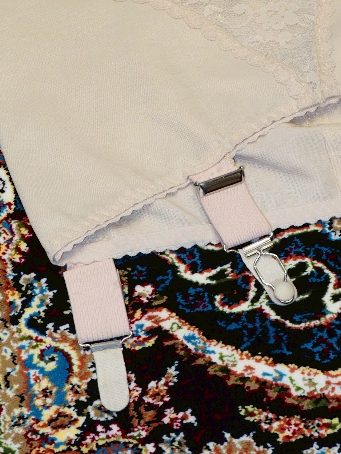 VINTAGE corset skirt beige