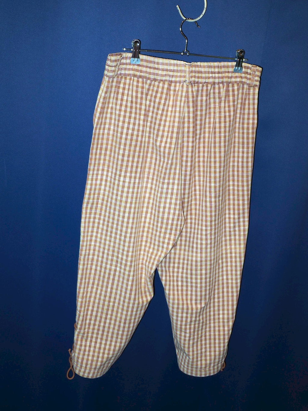 vintage check BROWN pants