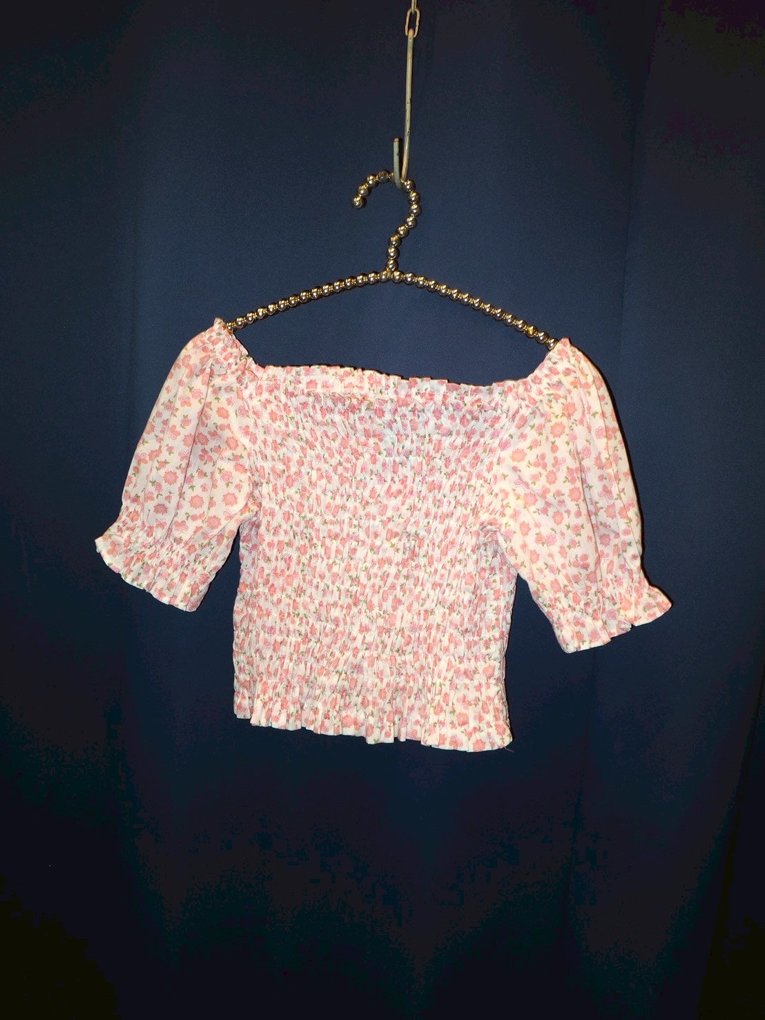 flower offshoulder tops