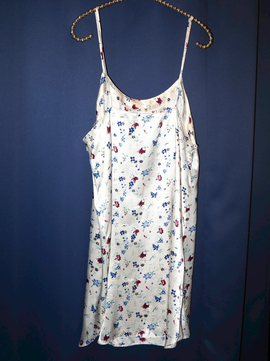 flower print slip dress