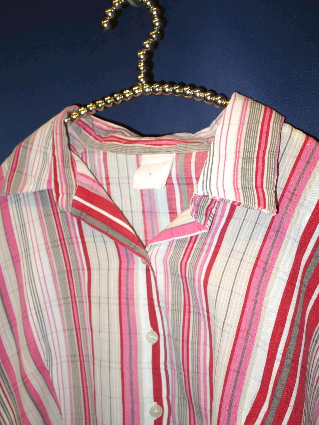 stripe shirring shirts