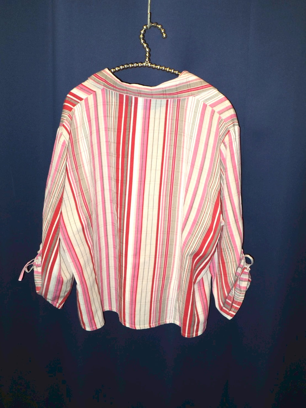 stripe shirring shirts