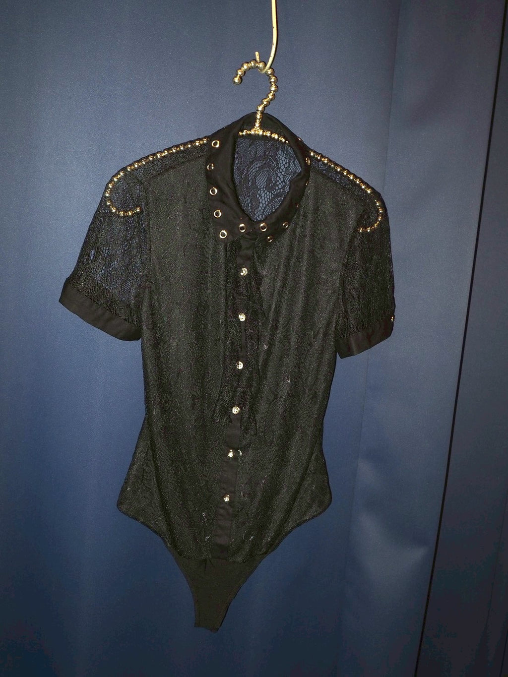 eyelet lace leotard