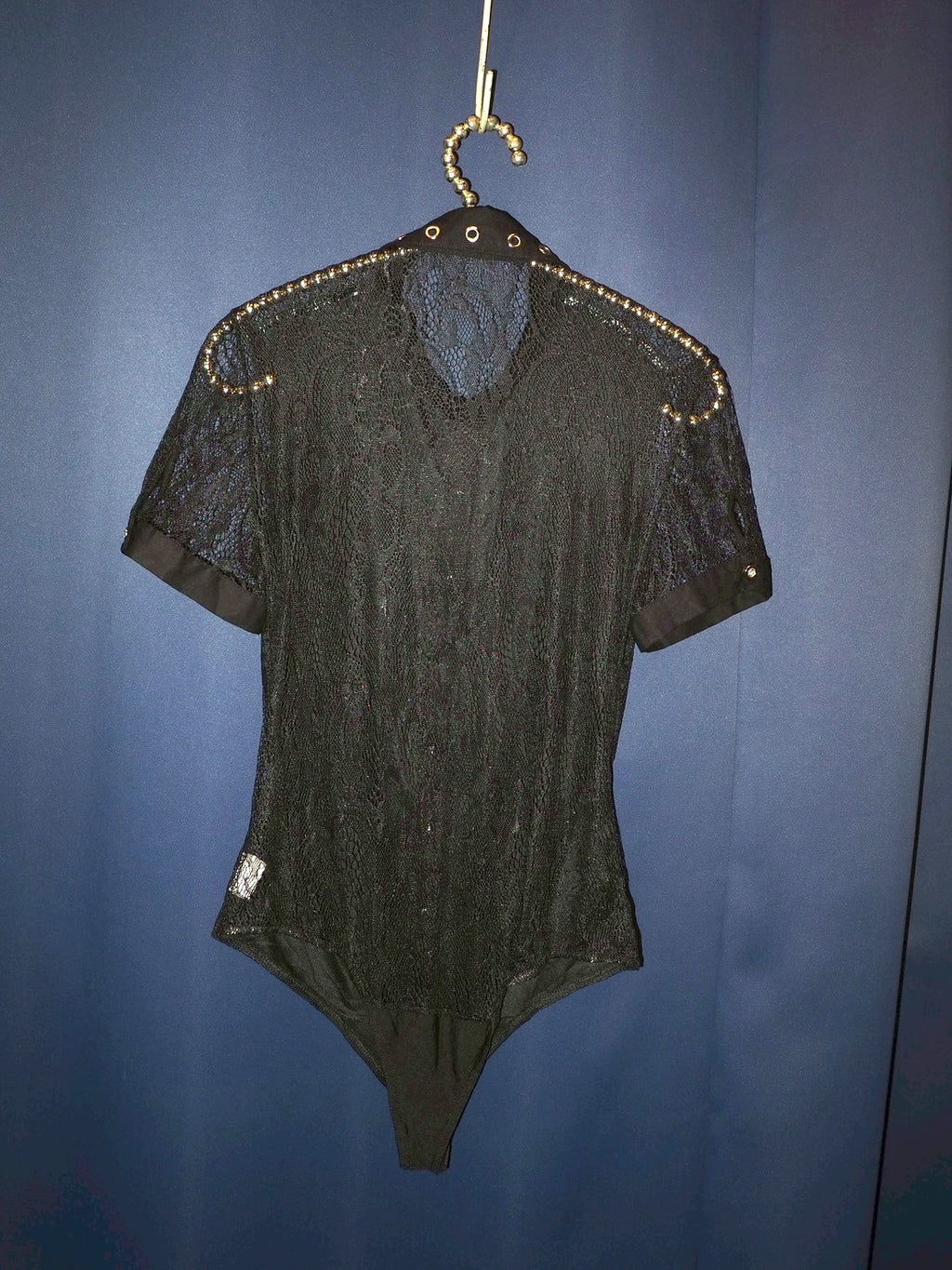 eyelet lace leotard