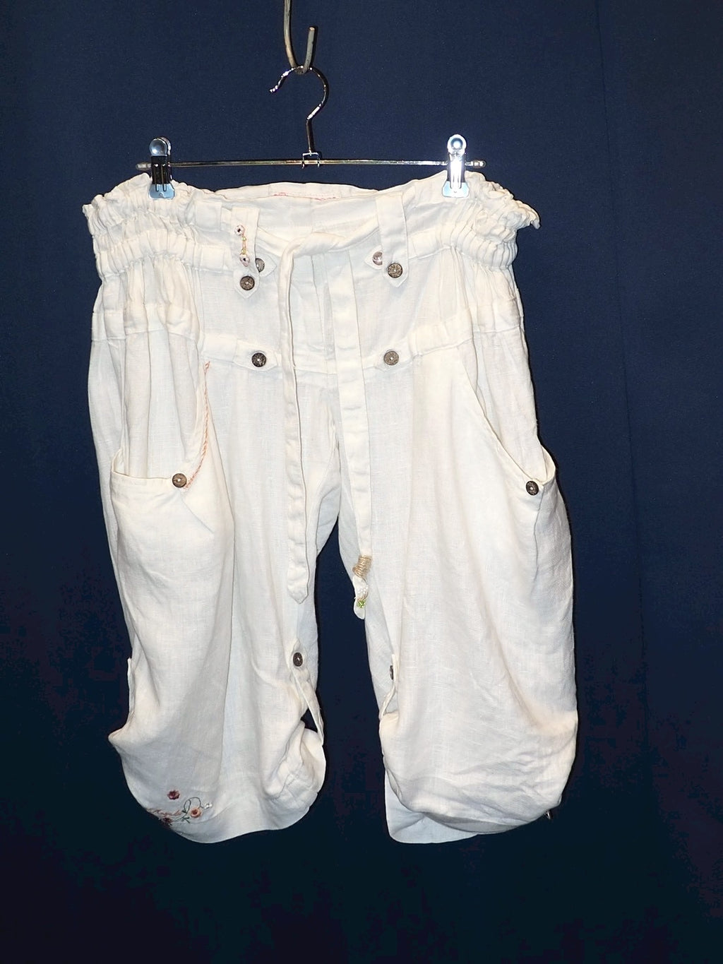 WHITE LINEN PANTS