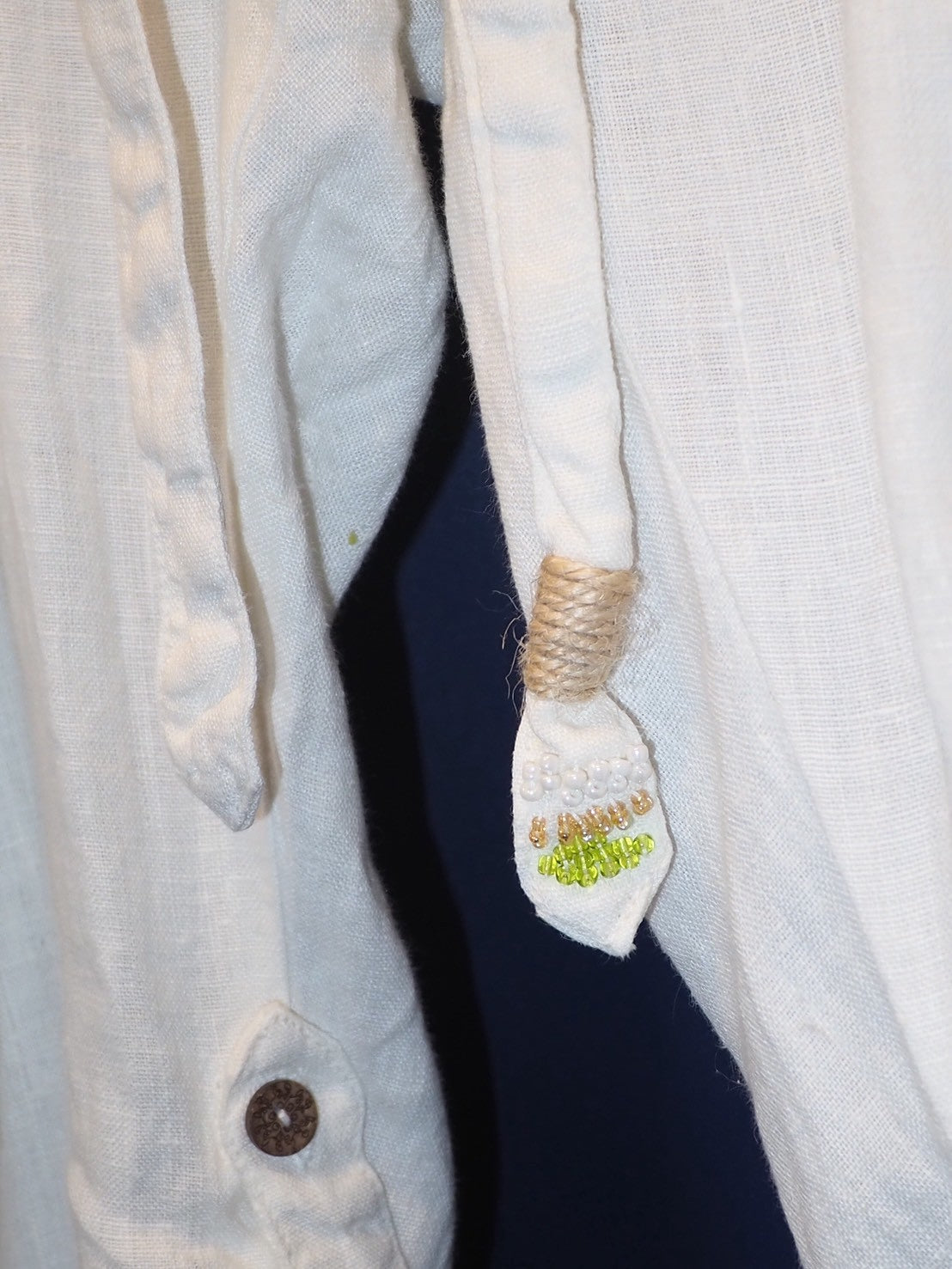 WHITE LINEN PANTS