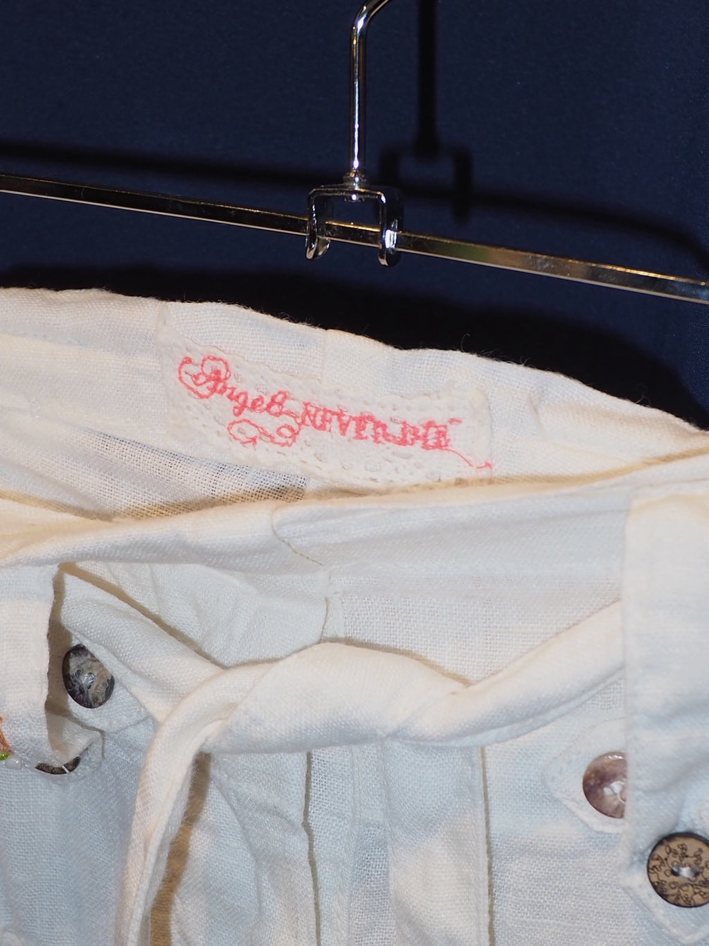 WHITE LINEN PANTS