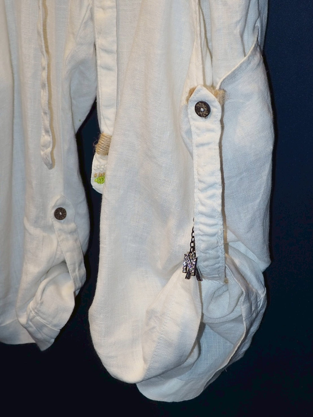 WHITE LINEN PANTS