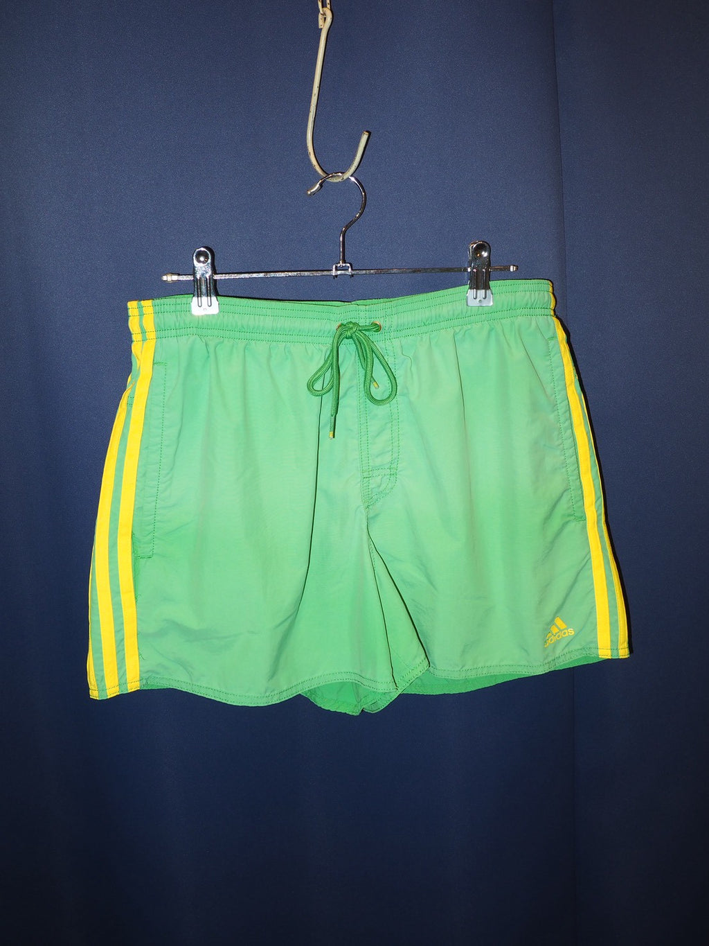 adidas green  running short pants