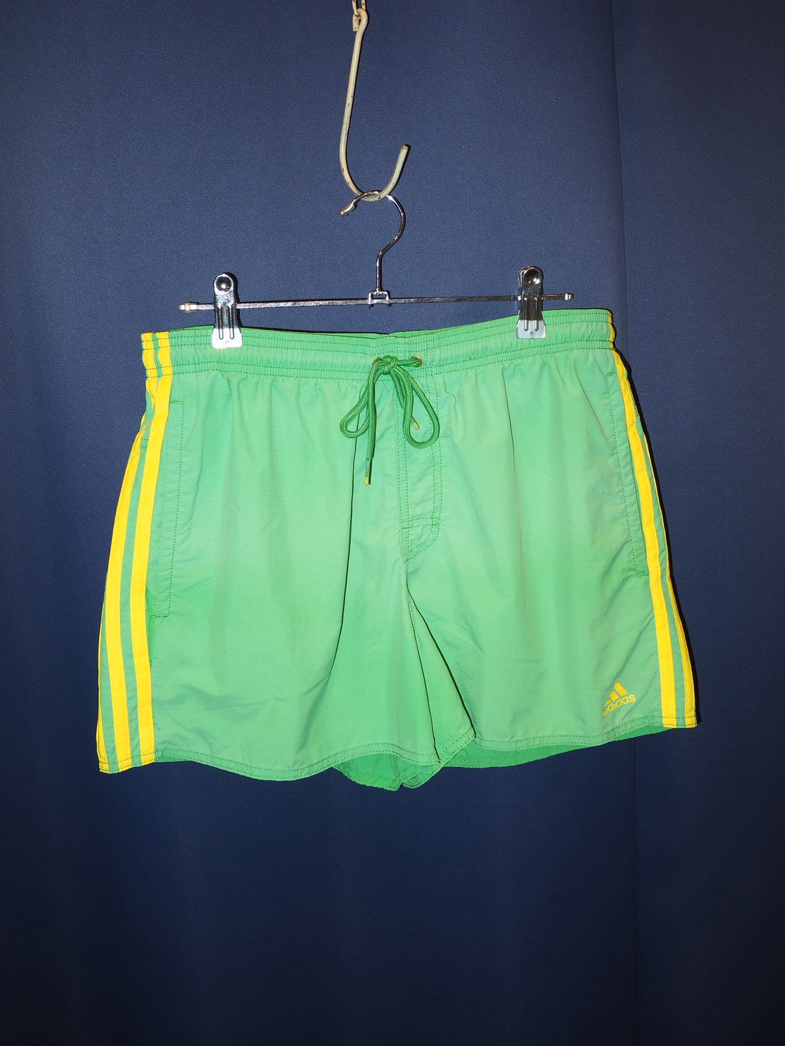 adidas green  running short pants