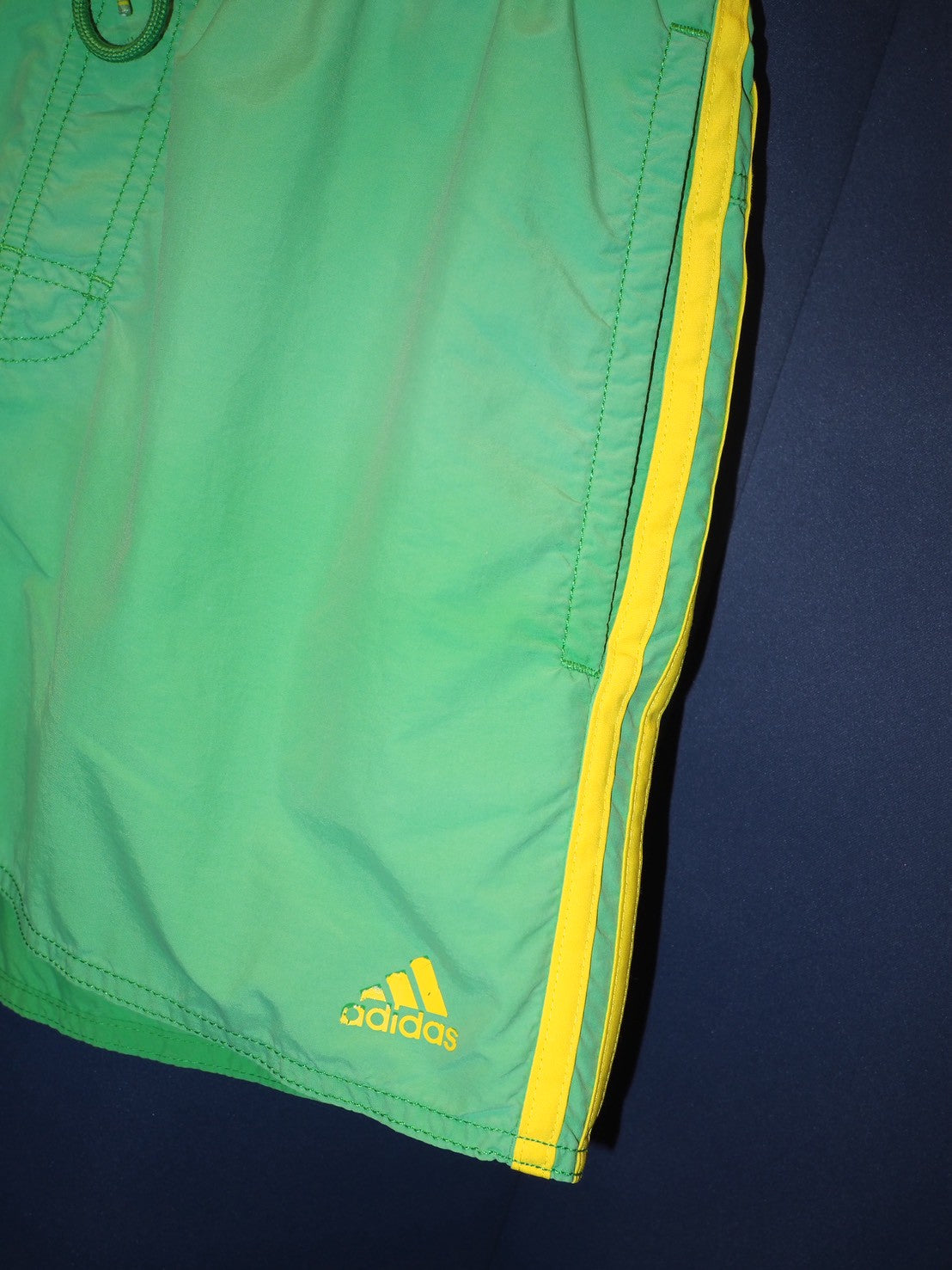 adidas green  running short pants