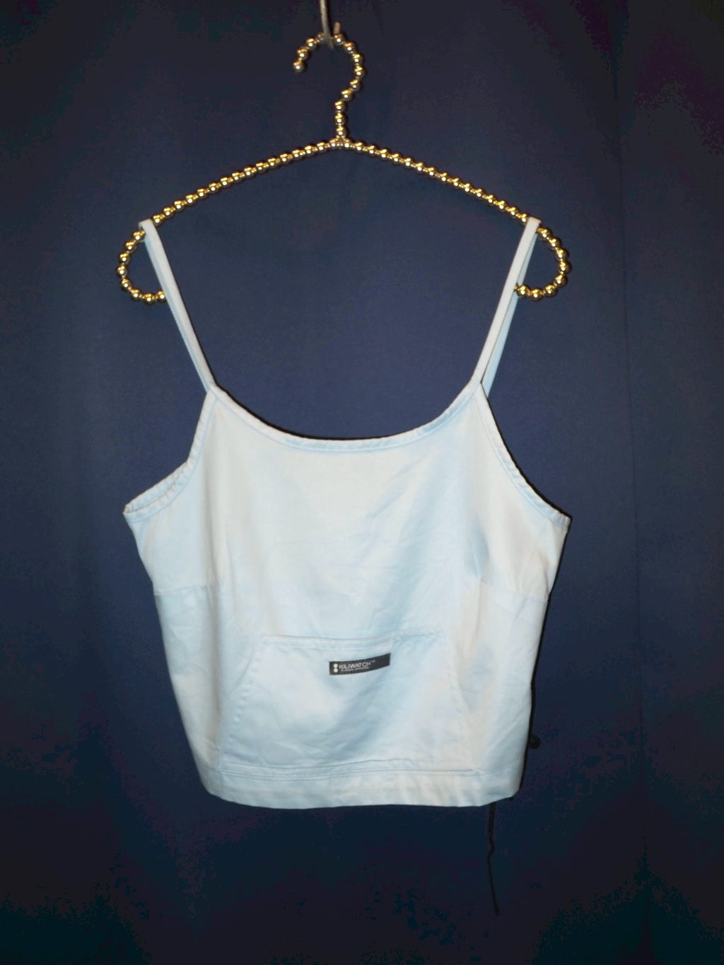 side ribbon pale blue camisole