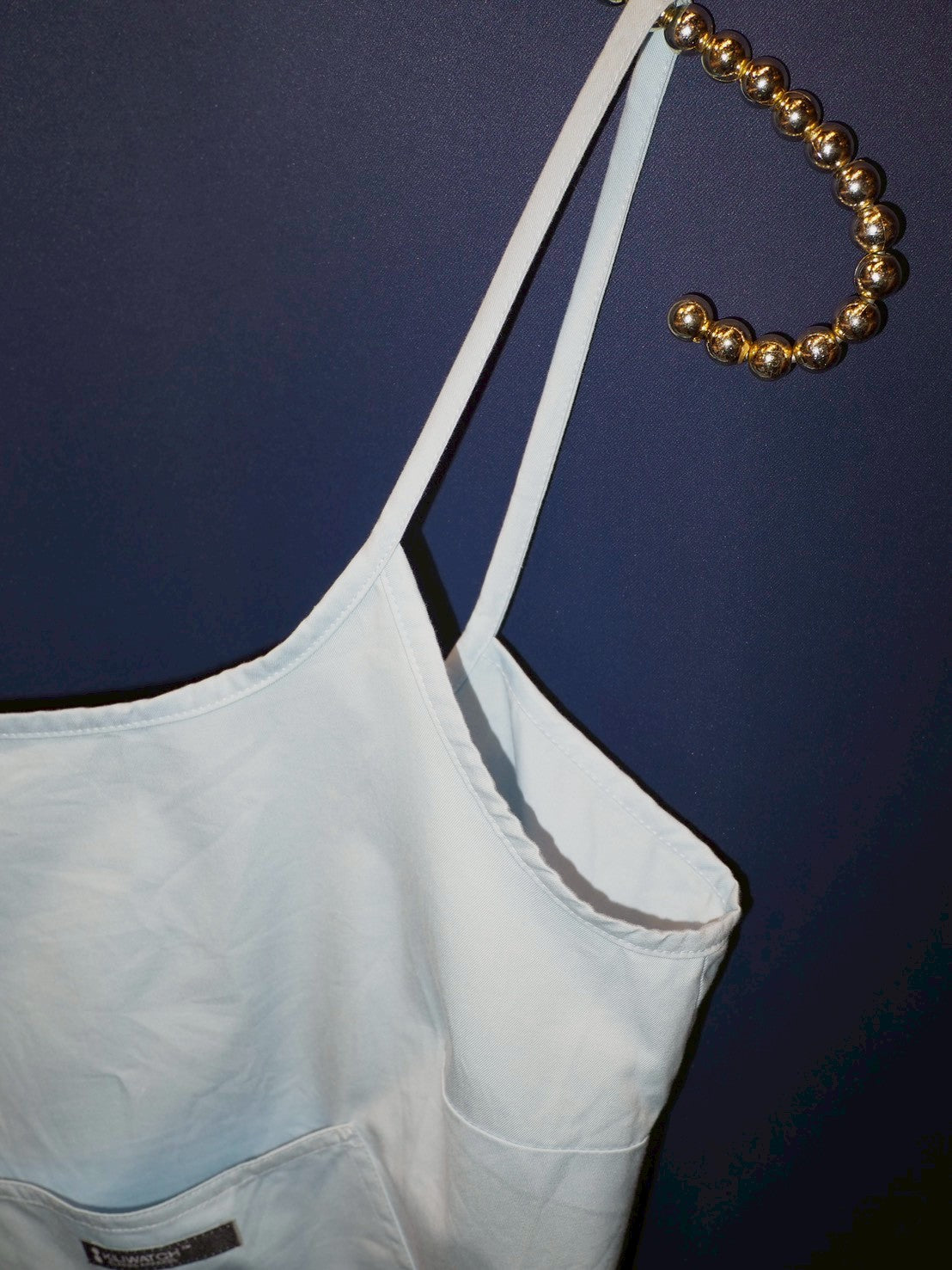 side ribbon pale blue camisole