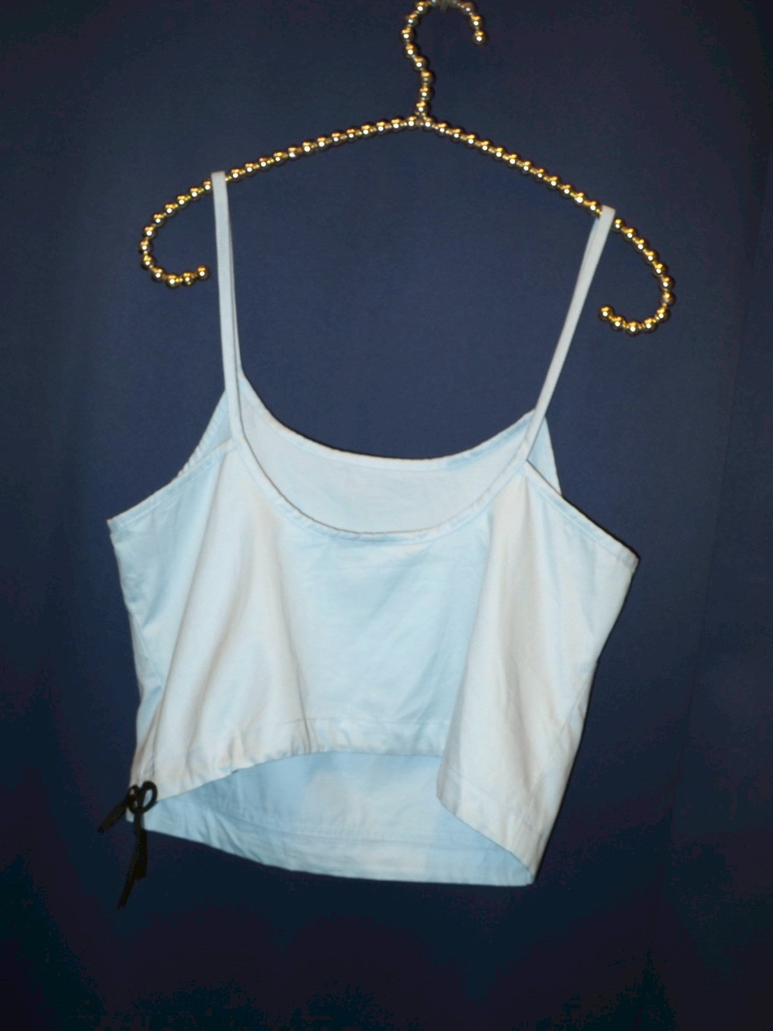 side ribbon pale blue camisole