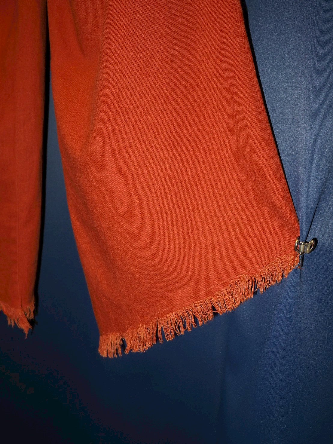 front laceup linen pants