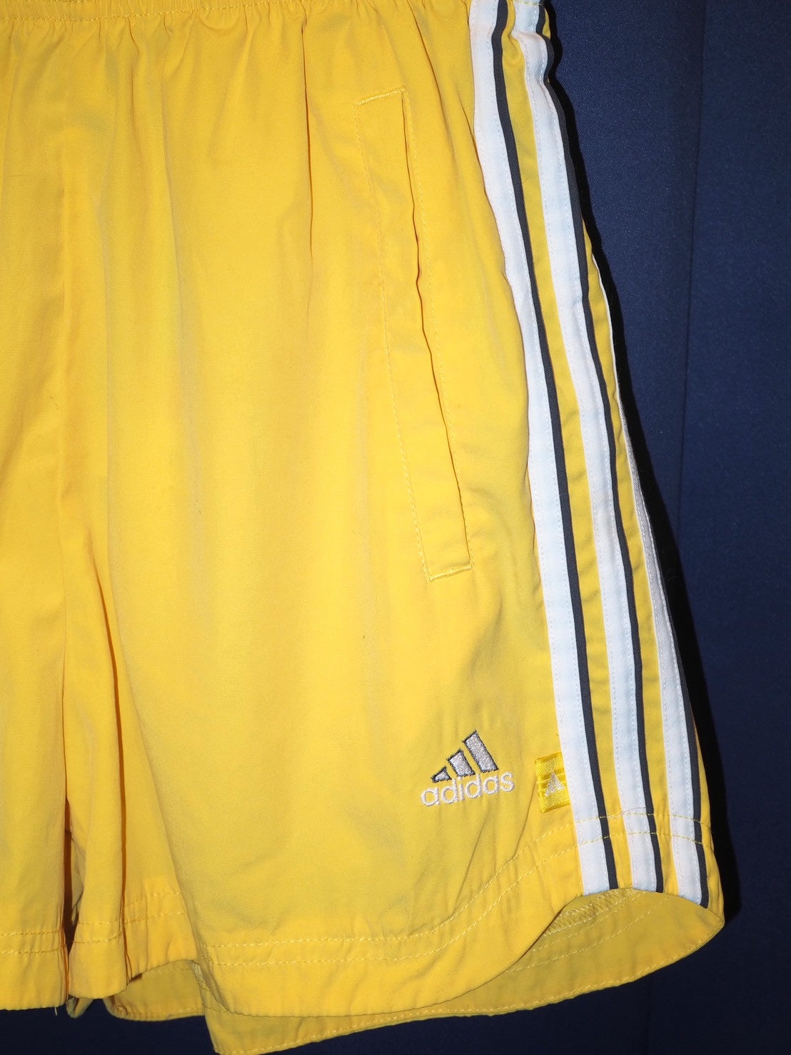 adidas yellow  running short pants
