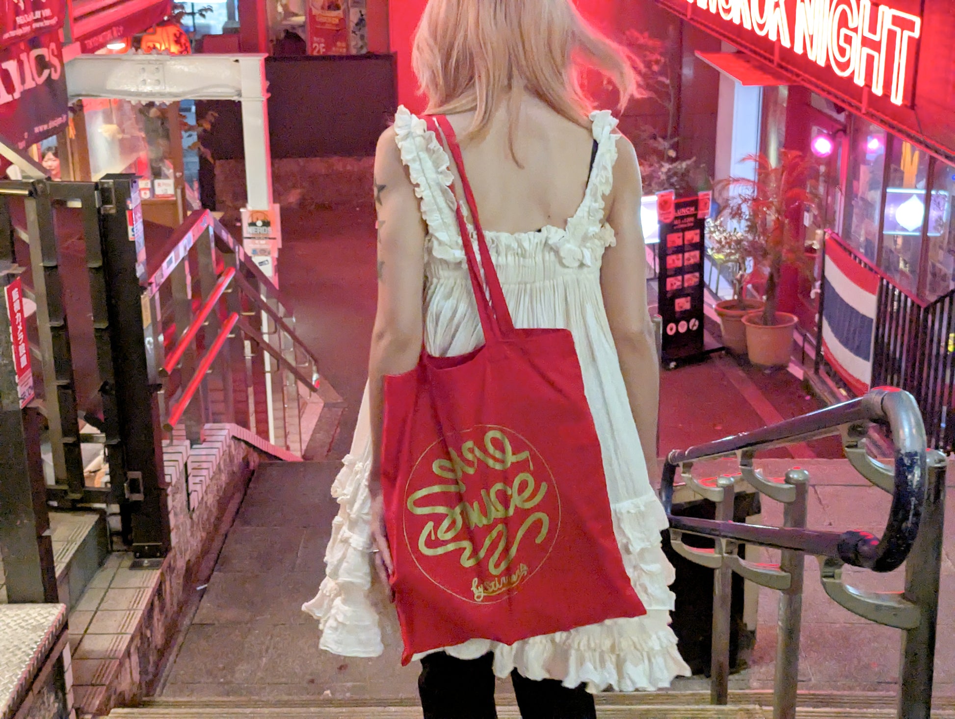 SAUCE 2-TIME TOTE BAG：RED