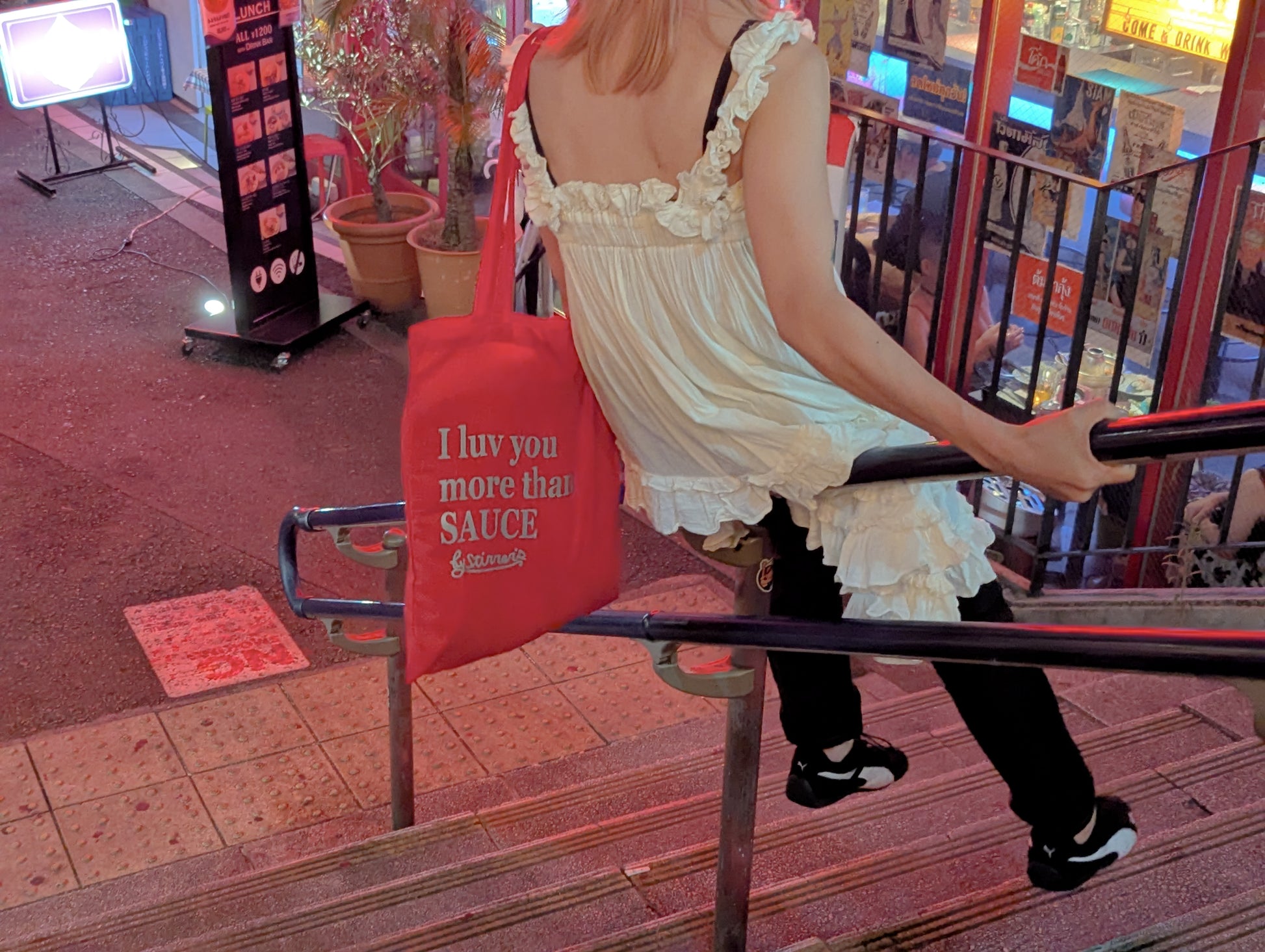 SAUCE 2-TIME TOTE BAG：RED