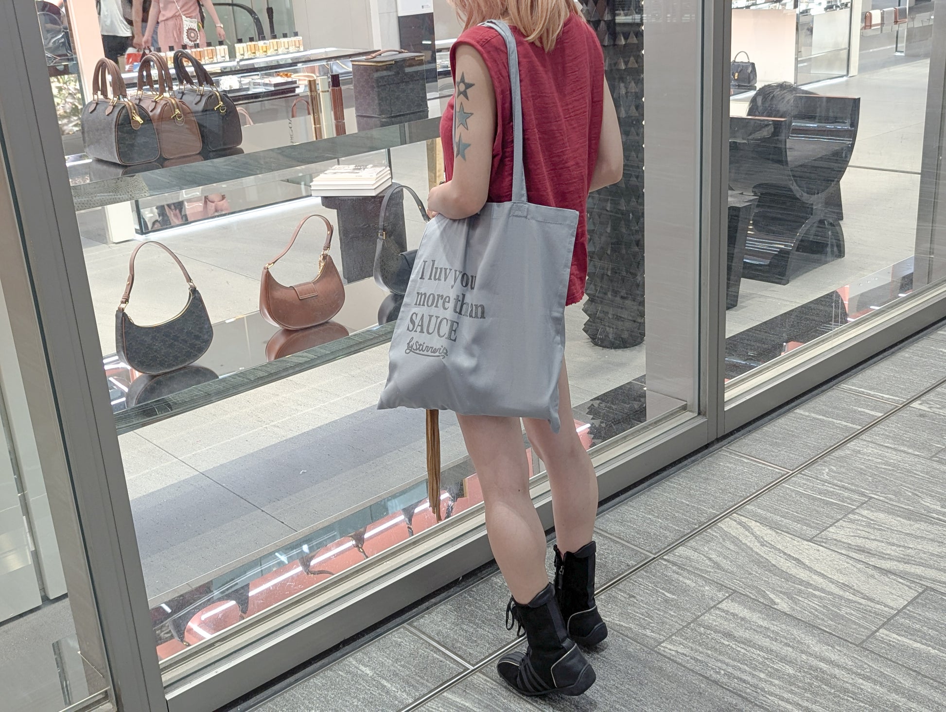 SAUCE 2-TIME TOTE BAG：GRAY
