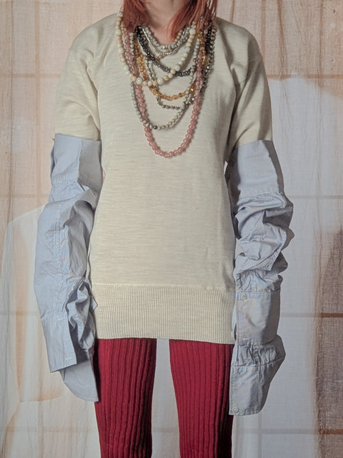 DEAD STOCK military innner wool sweat + BAG SET