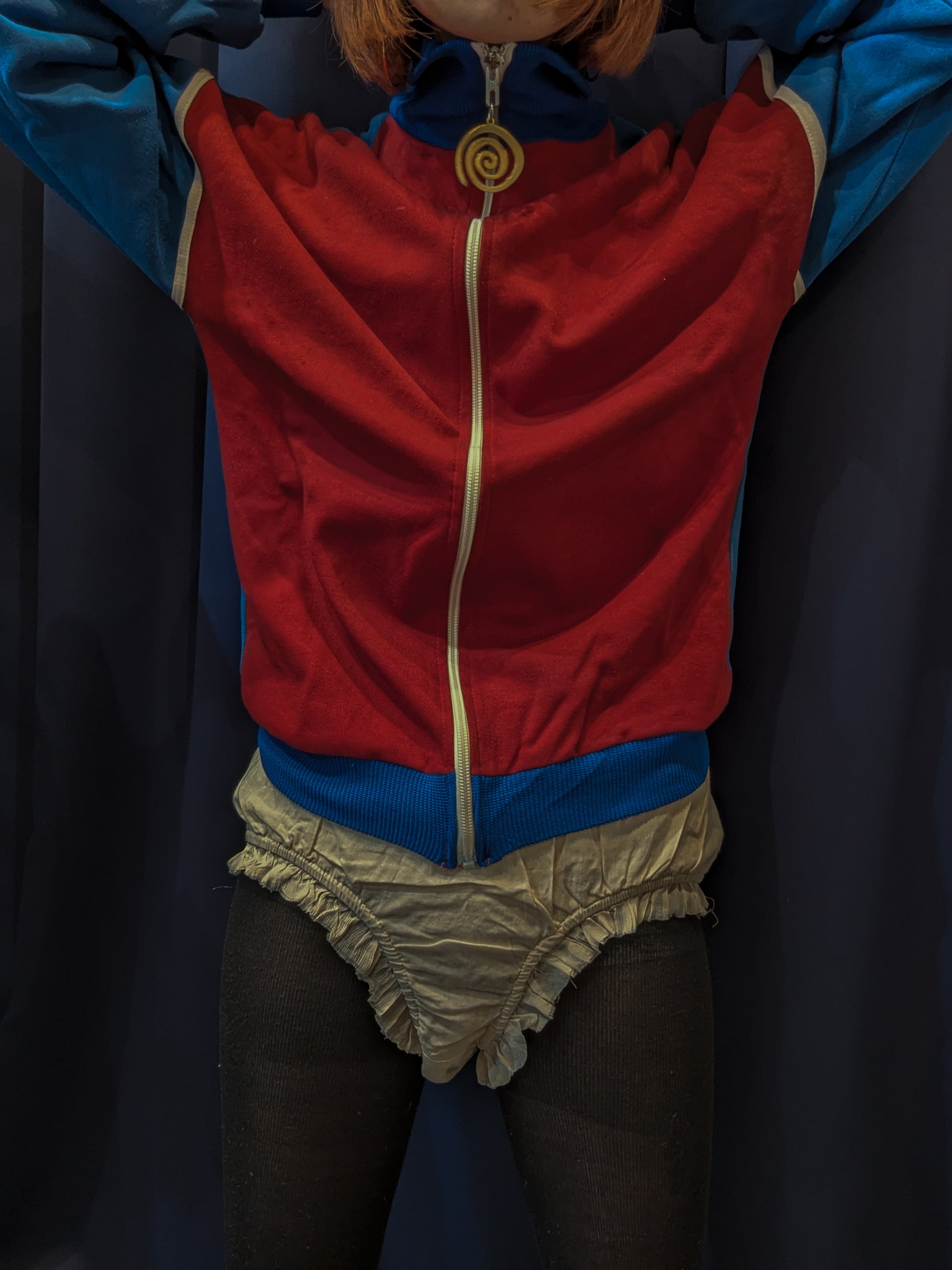 VINTAGE TRACK JACKET RED ×BLUE