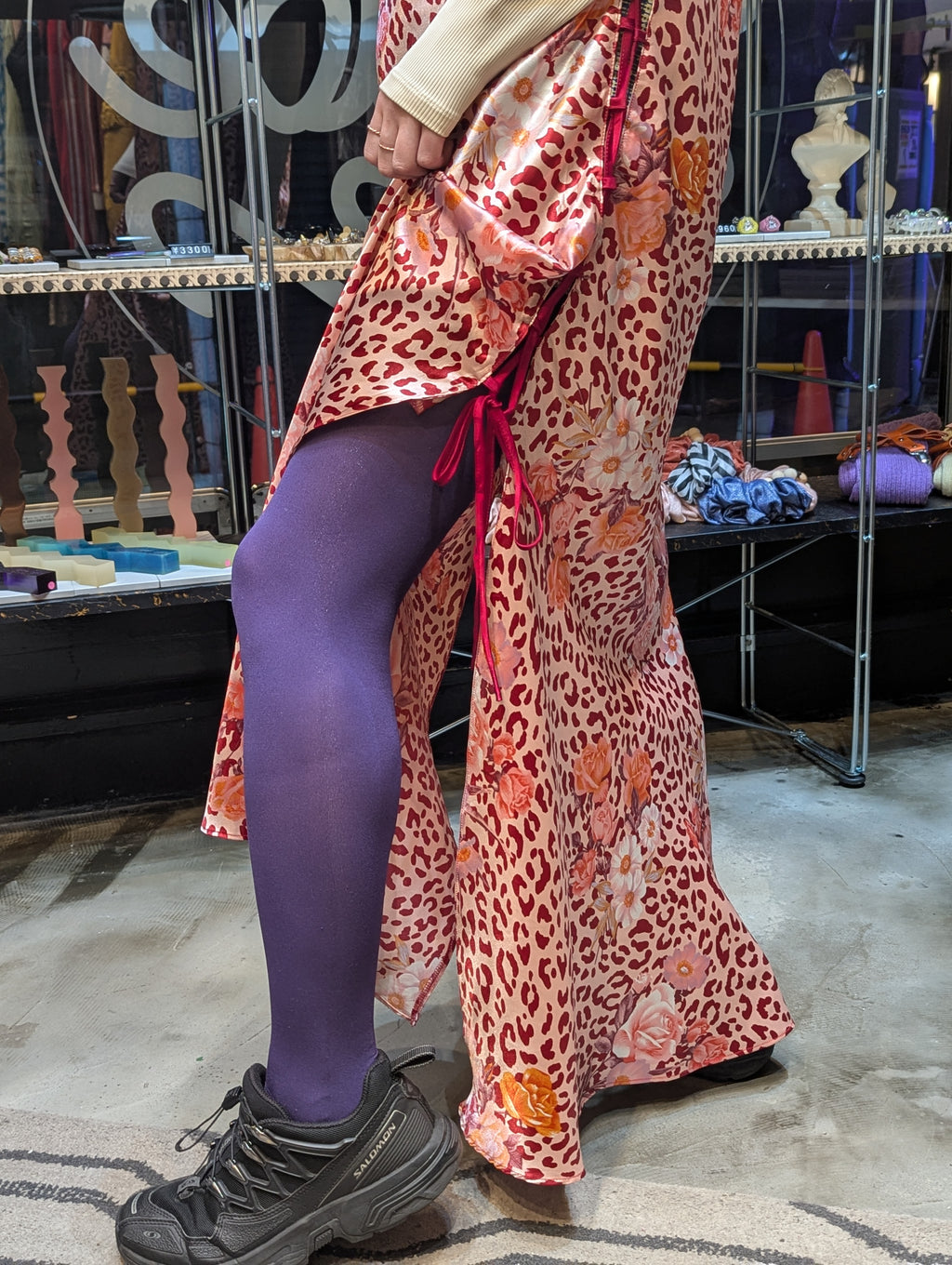 SIDE RIBBON SLIP DRESS