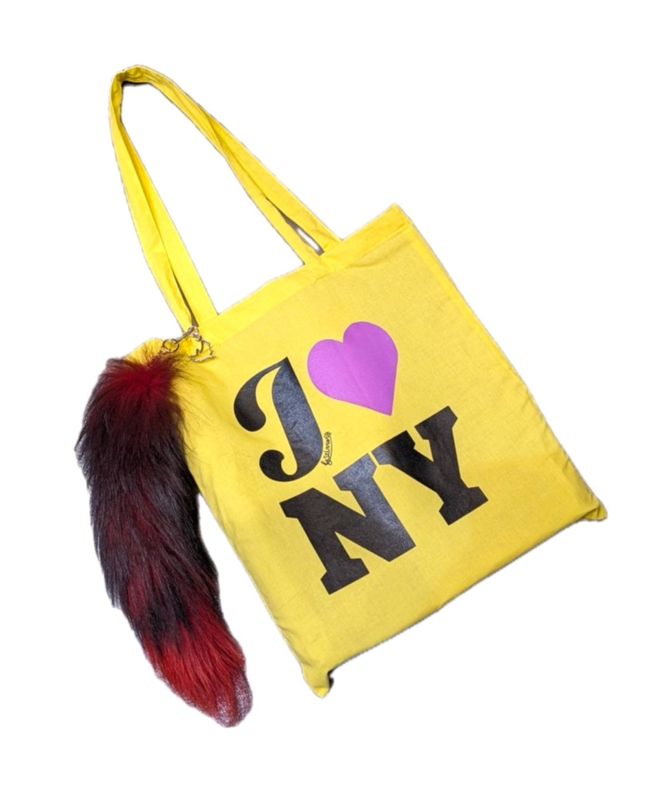 SAUCE ORIGINAL I♡NY TOTE BAG:YELLOW