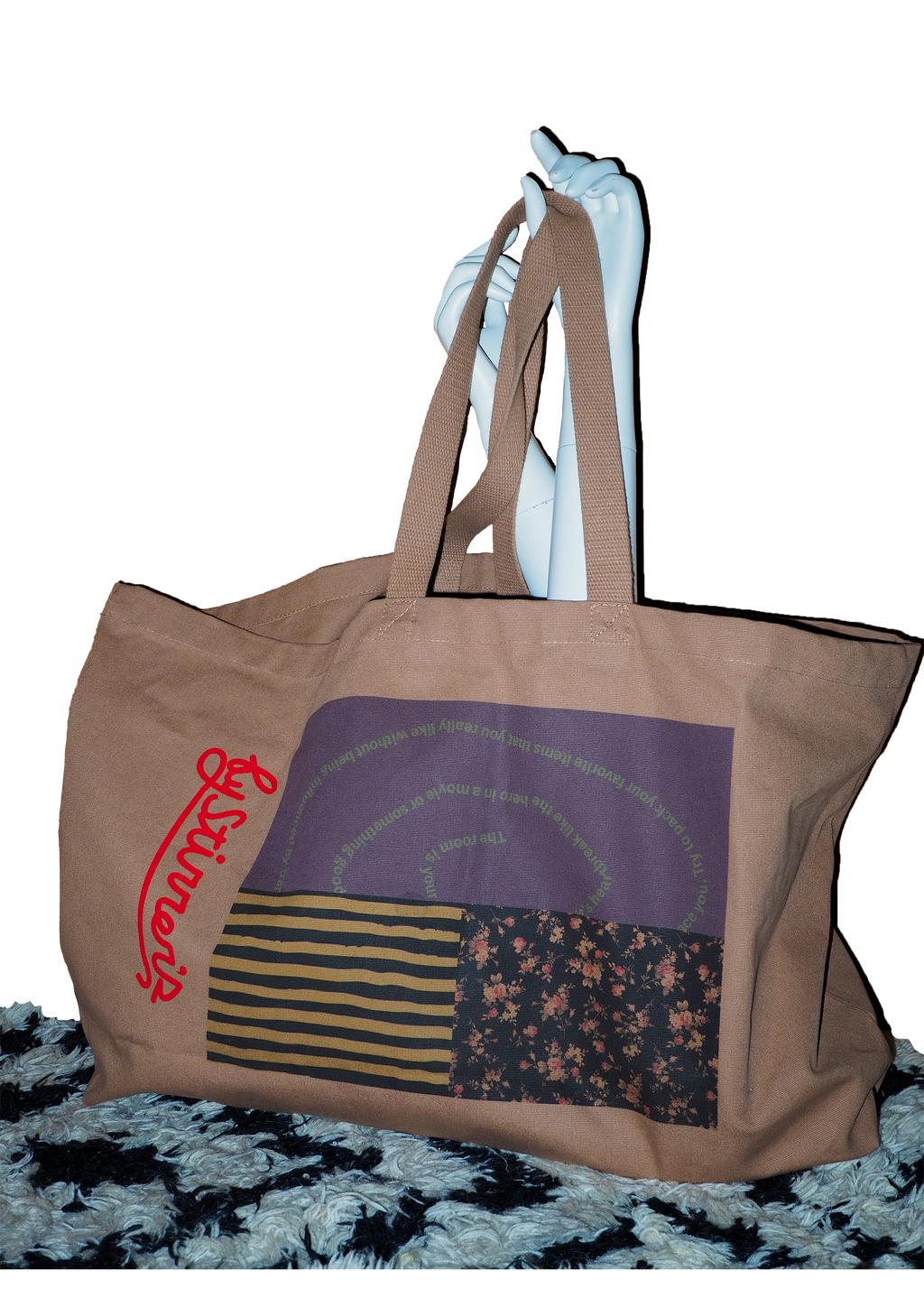 SAUCE original BIG HOUSE  TOTE BAG：BEIGE